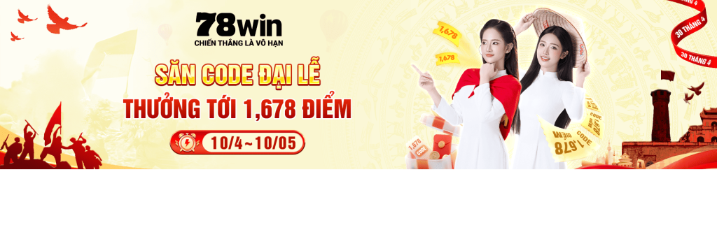 sự kiện code đại lễ 78win